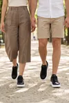 LiaQuenn - Rahat ve Hafif Yüksek Tabanlı Yürüyüş Günlük Spor Giy Çık Unisex Siyah-Beyaz Sneaker Ayakkabı