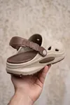 Terra Strata: Erkek Çift Tabanlı Bej-Kahverengi Comfort Clog Erkek Terlik - Tokalı Arka Bantlı Spor Sandalet, Havuz, Plaj ve Günlük Doğa Yürüyüşü Anatomik Terliği