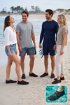 WAVEGLIDE - Esnek Siyah - Turuncu Unisex Deniz ve Plaj Ayakkabısı, Nefes Alabilir ve Hızlı Kuruyan Kumaş Dokulu Hafif Havuz ve Sörf Ayakkabısı