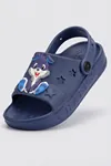 HopKid - Sevimli Tavşan Figürlü Kız Erkek Çocuk Sandalet Terlik - Arkadan Bantlı, Kaymaz Tabanlı, Yıldız Detaylı Hafif Günlük Terlik