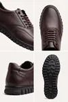 Brown Black – Elastik Bağcıklı Esnek Hafif Taban Günlük Comfort Erkek Casual Klasik Ayakkabı