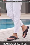 StratoWalk Bulut Tabanlı Anatomik ve Darbe Emici Unisex(36-45)Parmak Arası Terlik, Kaymaz Premium Plaj, Deniz ve Şehir Terliği TwinSole E212
