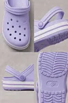 EasyStep - Lila - Beyaz Hafif EVA Sabo Terlik, Ergonomik Tabanlı Nefes Alabilen Islak Zemin Uyumlu Kemerli Hastane, Plaj, Ev ve Günlük Kullanım Terliği - Clog Sandalet