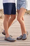 EasyStep - Gri Siyah Turuncu Unisex Hafif EVA Sabo Terlik, Ergonomik Tabanlı Nefes Alabilen Islak Zemin Uyumlu Kemerli Hastane, Plaj, Ev ve Günlük Kullanım Terliği - Clog Sandalet