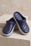 EasyStep - Lacivert Unisex Hafif EVA Sabo Terlik, Ergonomik Tabanlı Nefes Alabilen Islak Zemin Uyumlu Kemerli Hastane, Plaj, Ev ve Günlük Kullanım Terliği - Clog Sandalet