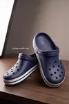 EasyStep - Lacivert Unisex Hafif EVA Sabo Terlik, Ergonomik Tabanlı Nefes Alabilen Islak Zemin Uyumlu Kemerli Hastane, Plaj, Ev ve Günlük Kullanım Terliği - Clog Sandalet