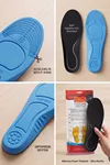 Footcare Memory Foam Comfort: Akıllı Hafızalı Kumaş Kaplama Ortopedik Ayakkabı Tabanlığı (39-45 Numara, Darbe Emici Anatomik Destek)