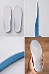 Footcare Memory Foam Comfort: Akıllı Hafızalı Beyaz Kumaş Kaplama Ortopedik Ayakkabı Tabanlığı (39-45 Numara, Darbe Emici Anatomik Destek)