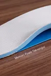 Footcare Memory Foam Comfort: Akıllı Hafızalı Beyaz Kumaş Kaplama Ortopedik Ayakkabı Tabanlığı (39-45 Numara, Darbe Emici Anatomik Destek)