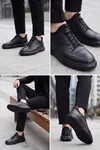 SnapGlide Slipon - Hakiki Deri Esnek Çoraplı Stoper Bağcıklı Erkek Casual Ayakkabı, Konforlu Tabanlı Pratik Şık Erkek Sneaker