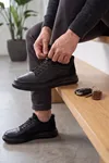 SnapGlide Slipon - Hakiki Deri Esnek Çoraplı Stoper Bağcıklı Erkek Casual Ayakkabı, Konforlu Tabanlı Pratik Şık Erkek Sneaker