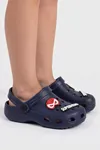 Hero-Clog Macera Serisi - Lacivert Maske Figürlü Erkek Çocuk - Bebek Terlik ve Sandalet: Ultra Hafif, Anatomik İç Tabanlı ve Emniyetli Çocuk Terlik