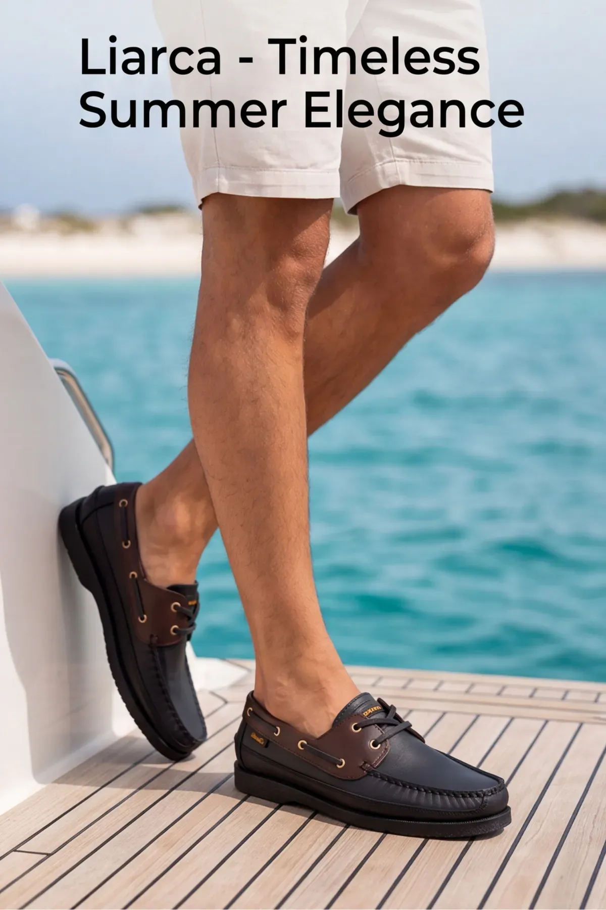Blue Boy Marina – Siyah Kahve Hakiki Deri Lüks Erkek Tekne Ayakkabısı, Makosen, Loafer ve Casuall Ayakkabısı (40-46 Numara) 6206