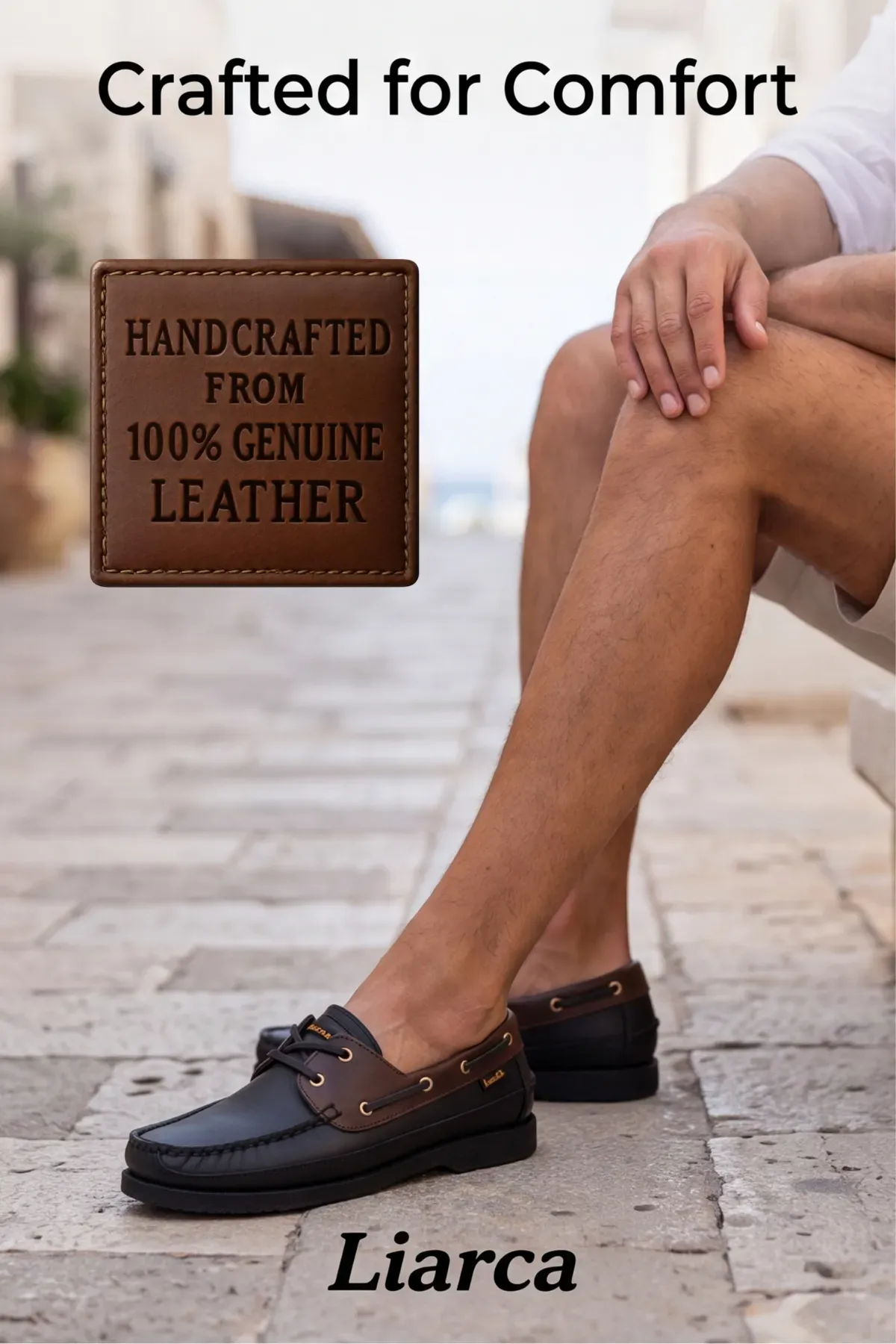 Blue Boy Marina – Siyah Kahve Hakiki Deri Lüks Erkek Tekne Ayakkabısı, Makosen, Loafer ve Casuall Ayakkabısı (40-46 Numara) 6206