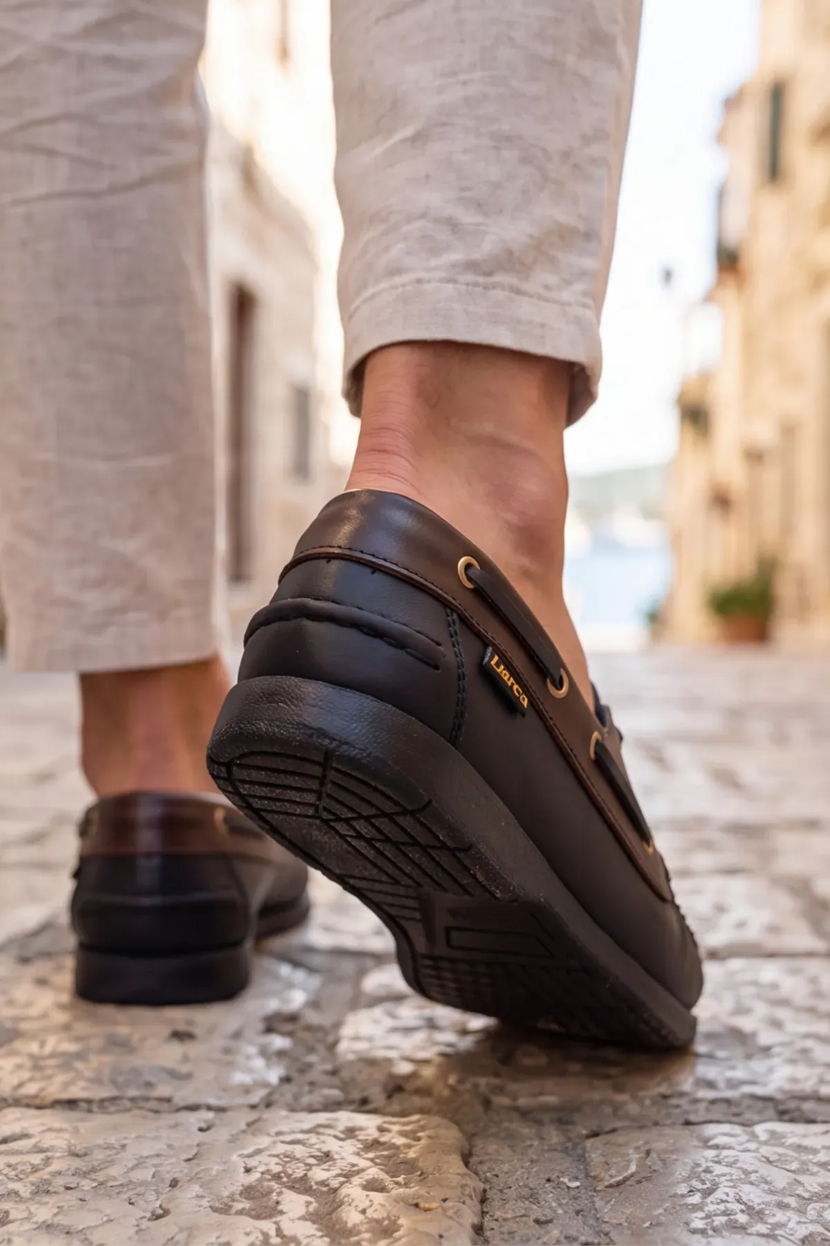 Blue Boy Marina – Siyah Kahve Hakiki Deri Lüks Erkek Tekne Ayakkabısı, Makosen, Loafer ve Casuall Ayakkabısı (40-46 Numara) 6206
