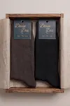 Solflex 4'lü Paket Özel Yıkanmış Parfümlü Pamuklu Uzun Erkek Çorap