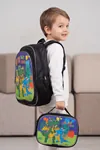 Little Dino Beslenme Çantalı İlkokul Ve Anaokulu Sırt Çantası Seti Ergonomik Çocuk Okul Çantası