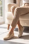 Kadın Ortopedik Delikli Comfort Günlük Ayakkabı BEJ