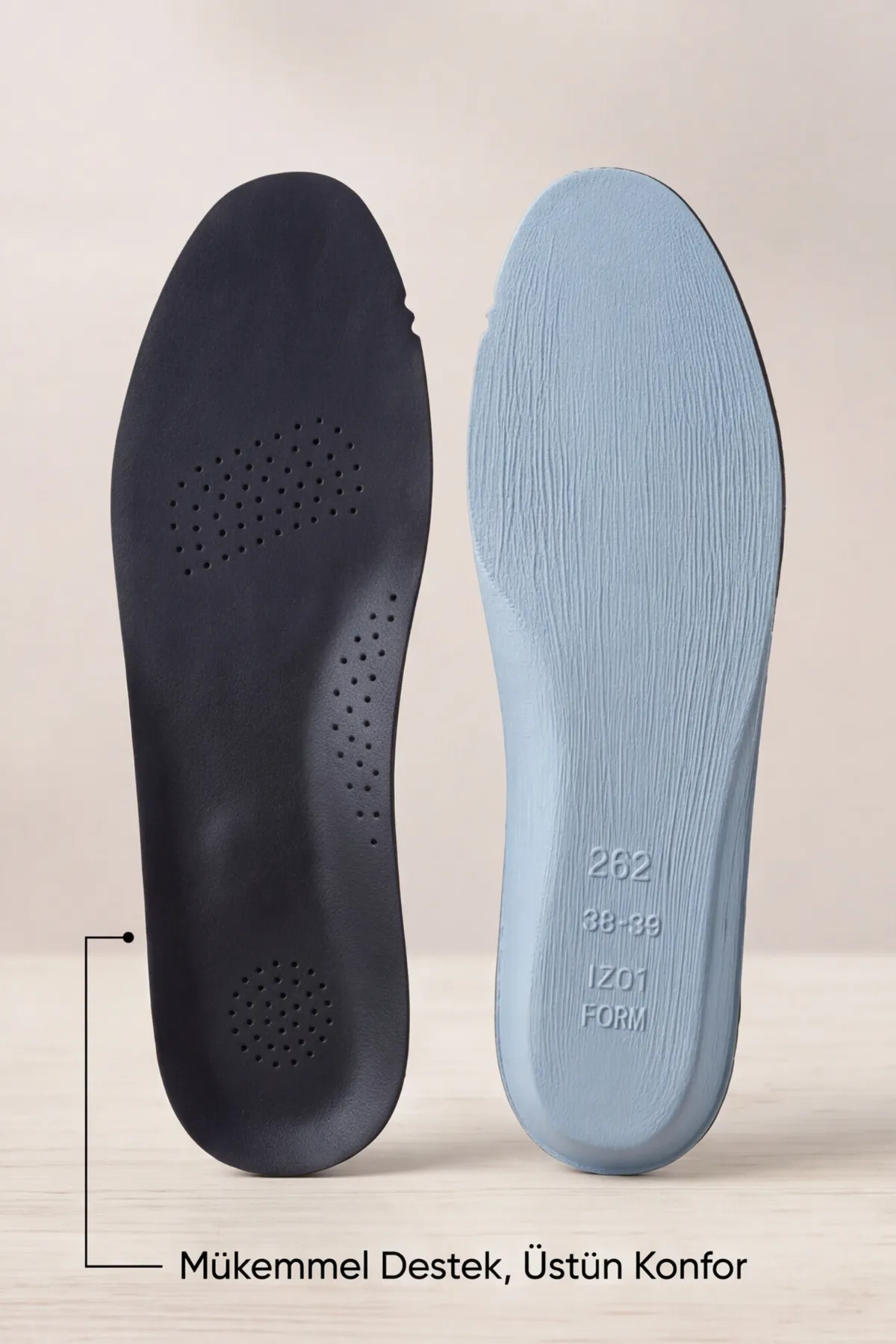 AeroForm Comfort: Memory Foam Akıllı Hafızalı Hakiki Deri Kaplama Ortopedik Ayakkabı Tabanlığı (36-45 Numara, Darbe Emici Anatomik Destek)