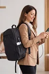 MultiMission USB Şarj Unisex Laptop Sırt Çantası Üniversite Okul Günlük Kullanım Çantası Hafif Ergonomik Tasarım