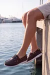 Marin Boat Shoe, %100 Hakiki Deri Kahverengi Kauçuk Sararmaz Taban Erkek Boat Shoe Mokasen Laofer Casual Ayakkabı