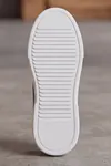 Asterio %100 Hakiki Deri Sararmayan Faylon Taban Sneaker Klasik Siyah Beyaz Ayakkabı