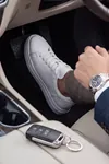 Asterio %100 Hakiki Deri Sararmayan Faylon Taban Sneaker Klasik Beyaz Ayakkabı 