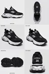Urban Motion Siyah Beyaz Kalın Taban Sneaker Siyah 