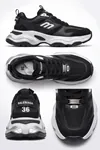 Urban Motion Siyah Beyaz Kalın Taban Sneaker Siyah 