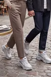 TerraFlex Gümüş Kalın Taban Günlük Sneaker