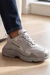 TerraFlex Gümüş Kalın Taban Günlük Sneaker