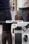LeatherBelt - %100 Hakiki Deri Dikiş Detaylı Erkek Kemer 4 cm En
