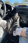Veloxis Kadın Siyah Deri Çift Çizgili Klasik Sneaker Spor Ayakkabı