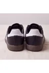 Veloxis Kadın Siyah Deri Çift Çizgili Klasik Sneaker Spor Ayakkabı