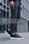 Ghostwood - Hakiki Deri Sararmaz Faylon Taban Siyah Beyaz Erkek Sneaker Ayakkabı