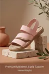 İnce Taban Kadın Günlük Comfort Pembe Ayakkabı Kaymaz Taban Lastikli