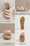 İnce Taban Kadın Günlük Comfort Pembe Ayakkabı Kaymaz Taban Lastikli