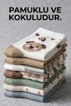 Desenli 9 Çift Özel Yıkanmış Parfümlü Pamuklu Bilek Boy Unisex Çorap Seti