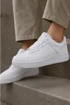 Aeterna Premium Unisex Sneaker - Dayanıklı Taban Rahat Beyaz Ayakkabı