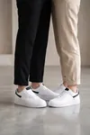 Aeterna Premium Unisex Sneaker - Dayanıklı Taban Rahat Beyaz Siyah Ayakkabı