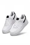 Aeterna Premium Unisex Sneaker - Dayanıklı Taban Rahat Beyaz Siyah Ayakkabı