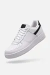 Aeterna Premium Unisex Sneaker - Dayanıklı Taban Rahat Beyaz Siyah Ayakkabı