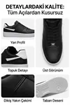 Aeterna Premium Unisex Sneaker - Dayanıklı Taban Rahat Siyah Beyaz Ayakkabı