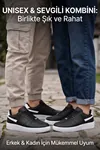 Aeterna Premium Unisex Sneaker - Dayanıklı Taban Rahat Siyah Beyaz Ayakkabı