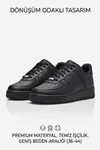Aeterna Premium Unisex Sneaker - Dayanıklı Taban Rahat Siyah Ayakkabı
