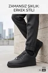 Aeterna Premium Unisex Sneaker - Dayanıklı Taban Rahat Siyah Ayakkabı