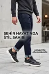 Reflektörlü Nefes Alan Sararmaz Taban Erkek Spor Yürüyüş Koşu Ayakkabısı